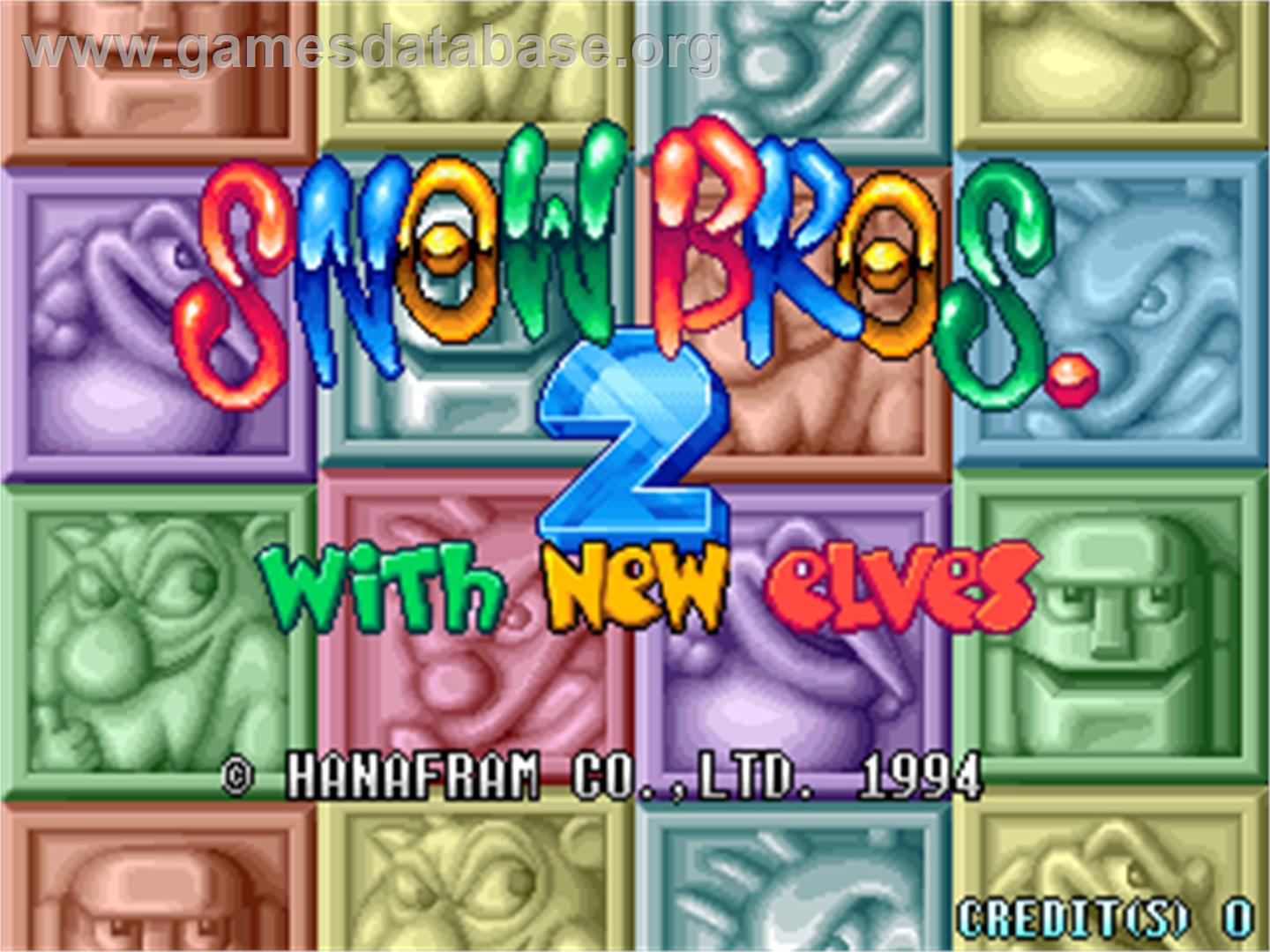 Snow Bros. 2 - With New Elves / Otenki Paradise - Arcade - Artwork - Title Screen