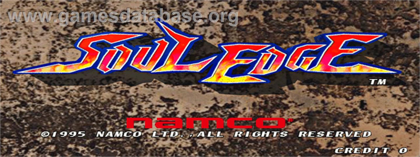 Soul Edge - Arcade - Artwork - Title Screen