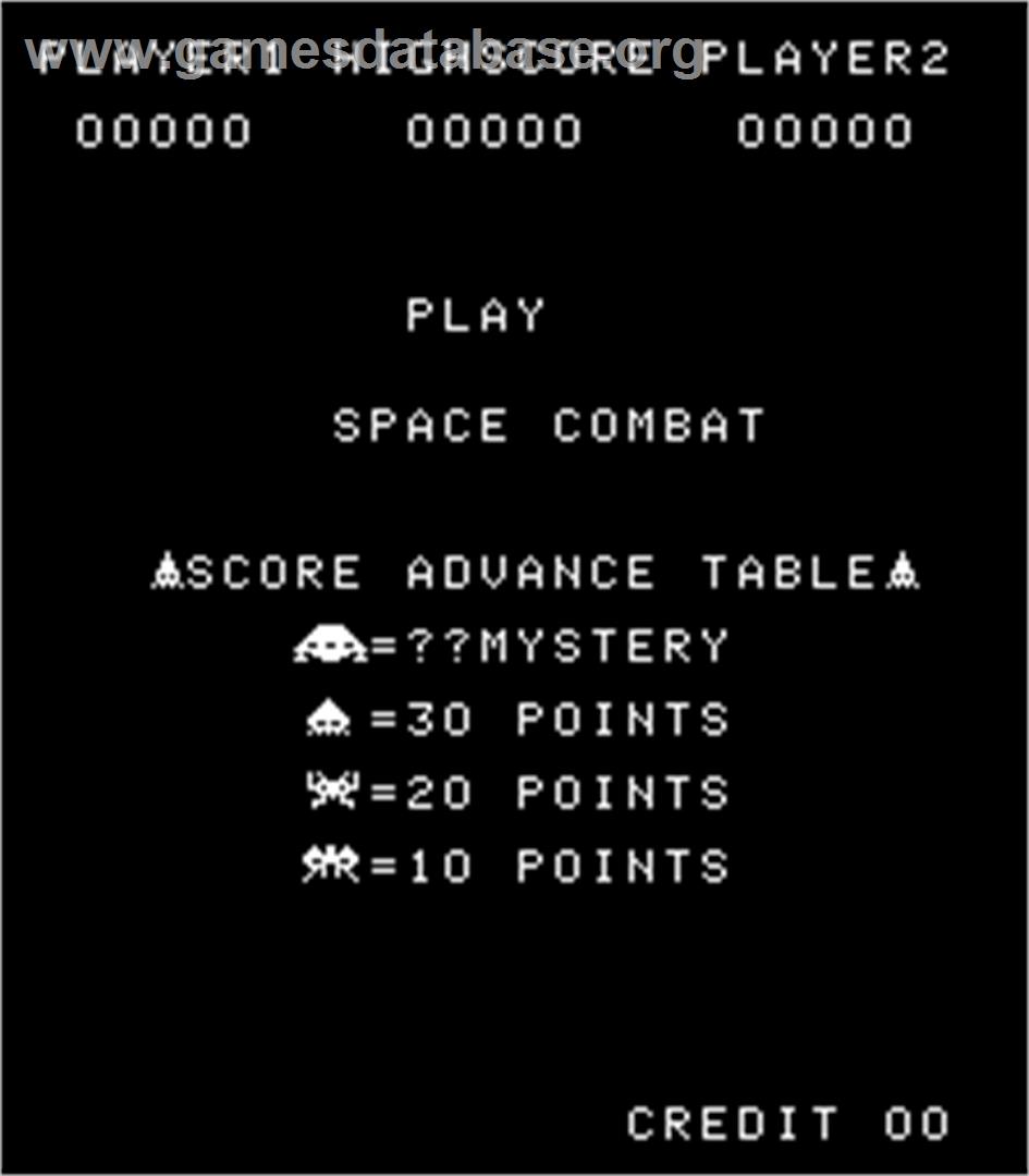 Space Combat - Arcade - Artwork - Title Screen