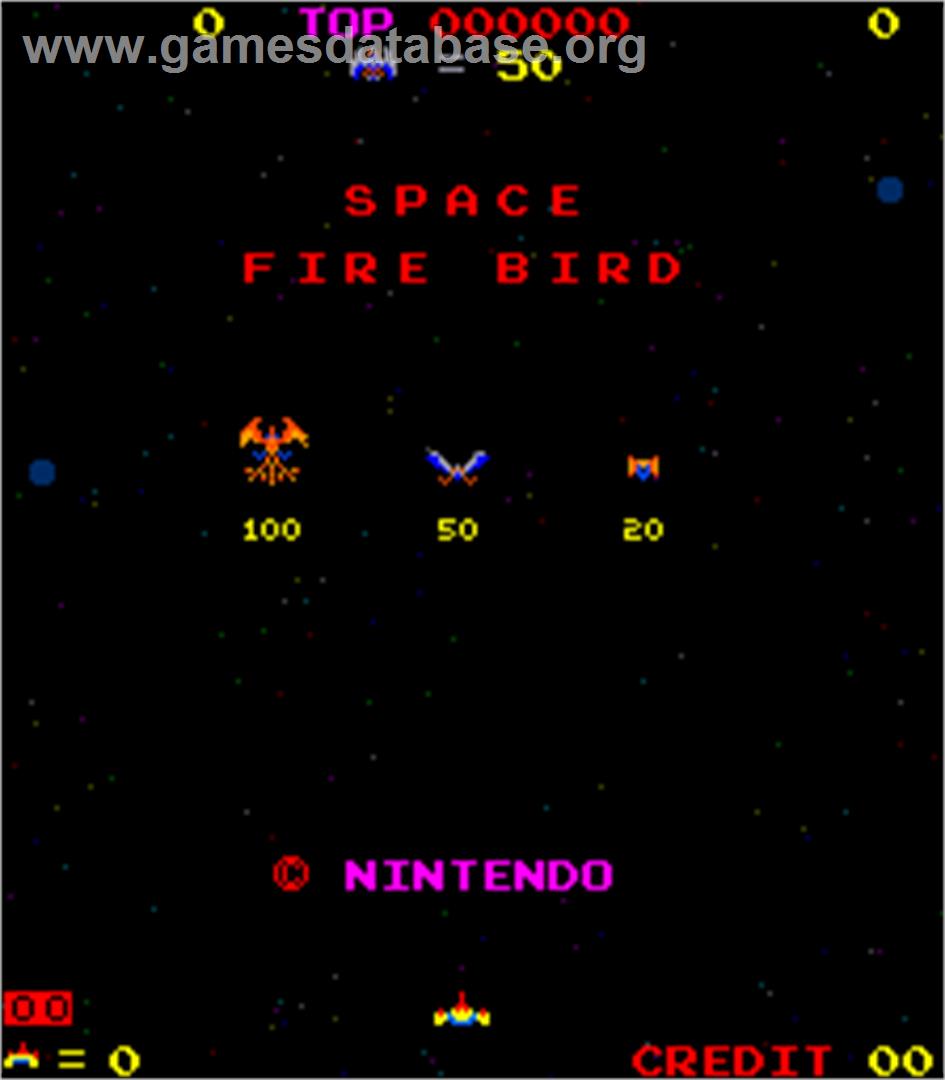 Space Firebird - Arcade - Artwork - Title Screen