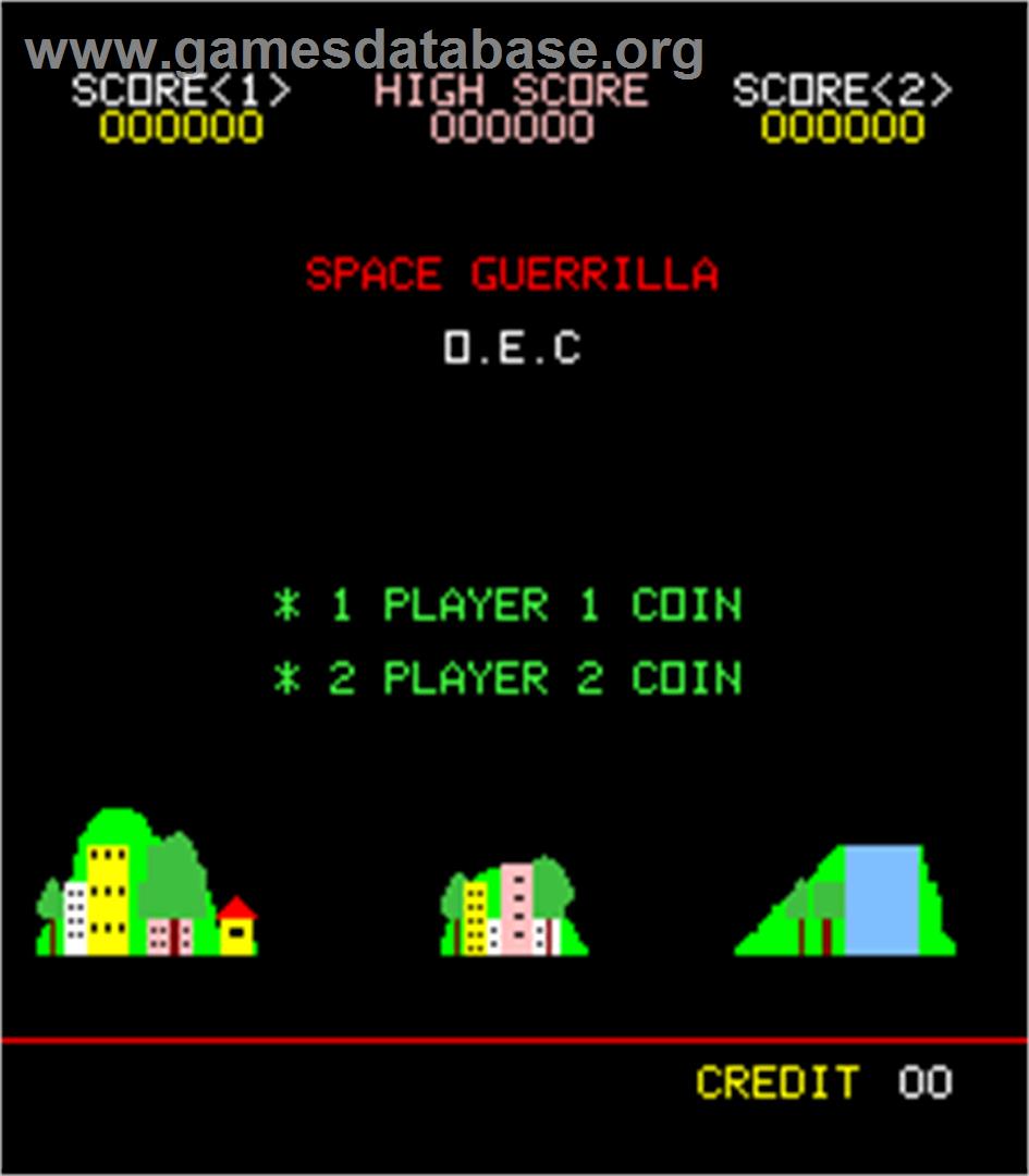 Space Guerrilla - Arcade - Artwork - Title Screen