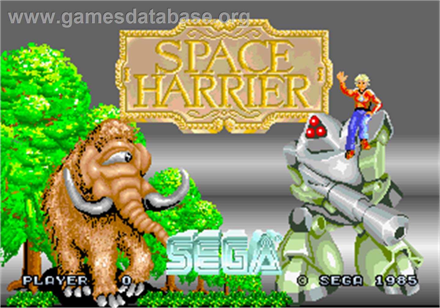 Space Harrier - Arcade - Artwork - Title Screen