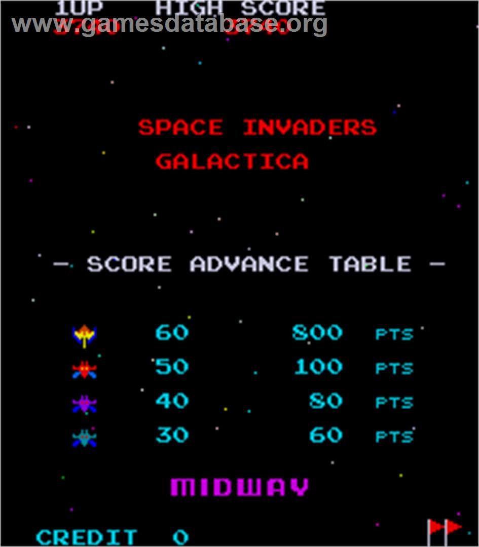 Space Invaders Galactica - Arcade - Artwork - Title Screen