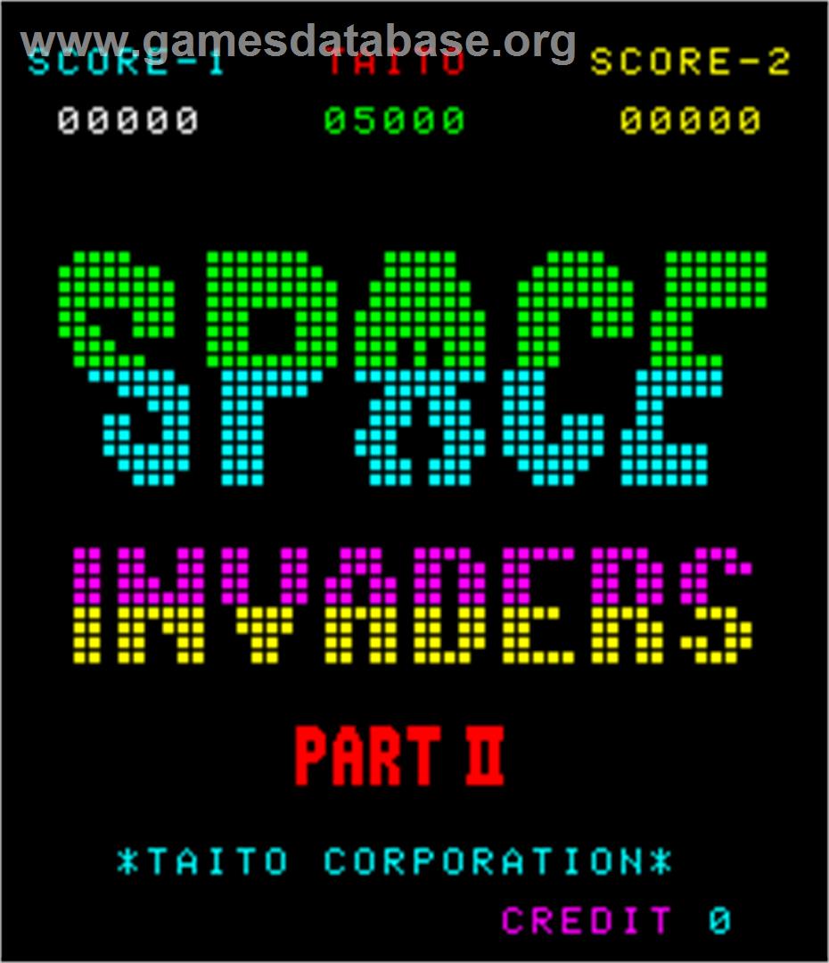 Space Invaders Part II - Arcade - Artwork - Title Screen