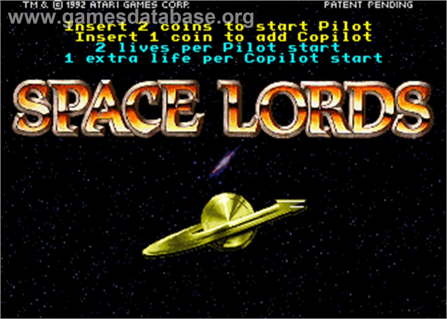 Space Lords - Arcade - Artwork - Title Screen