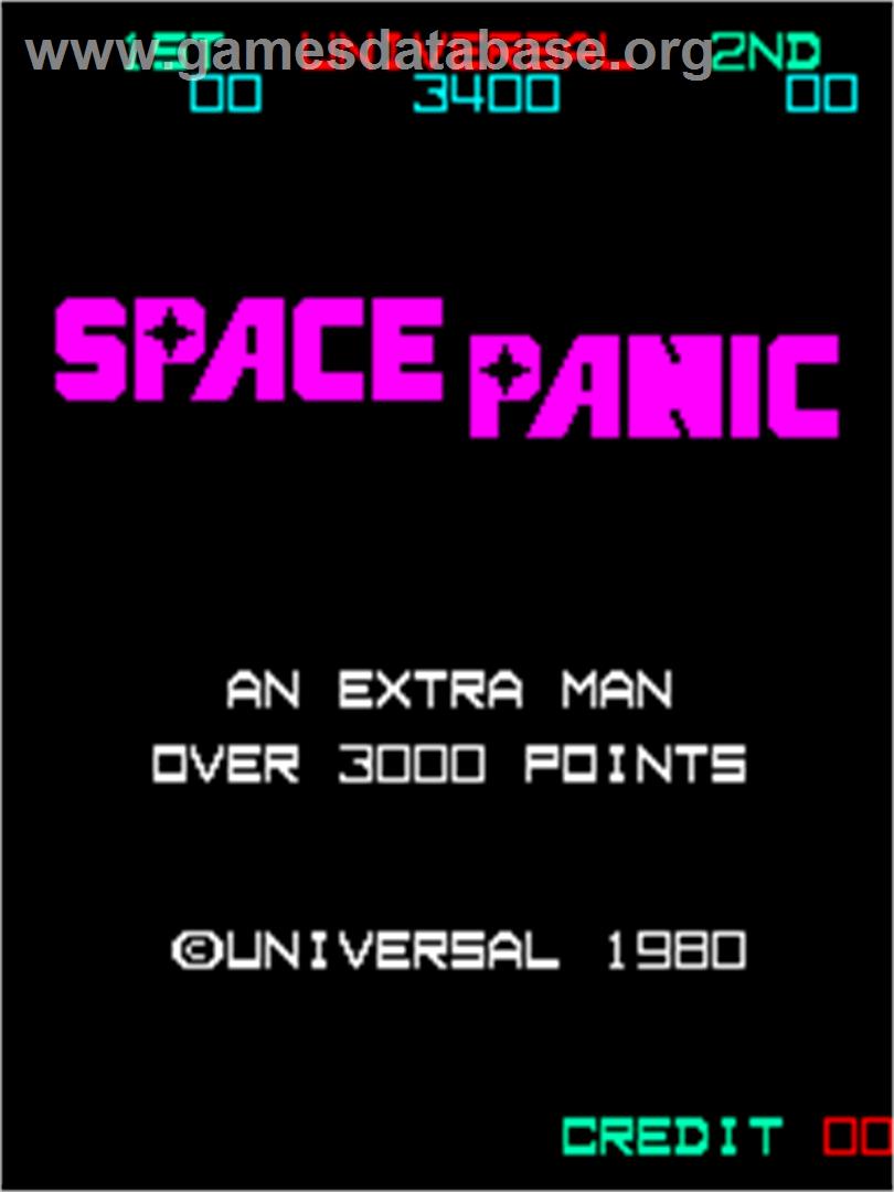 Space Panic - Arcade - Artwork - Title Screen
