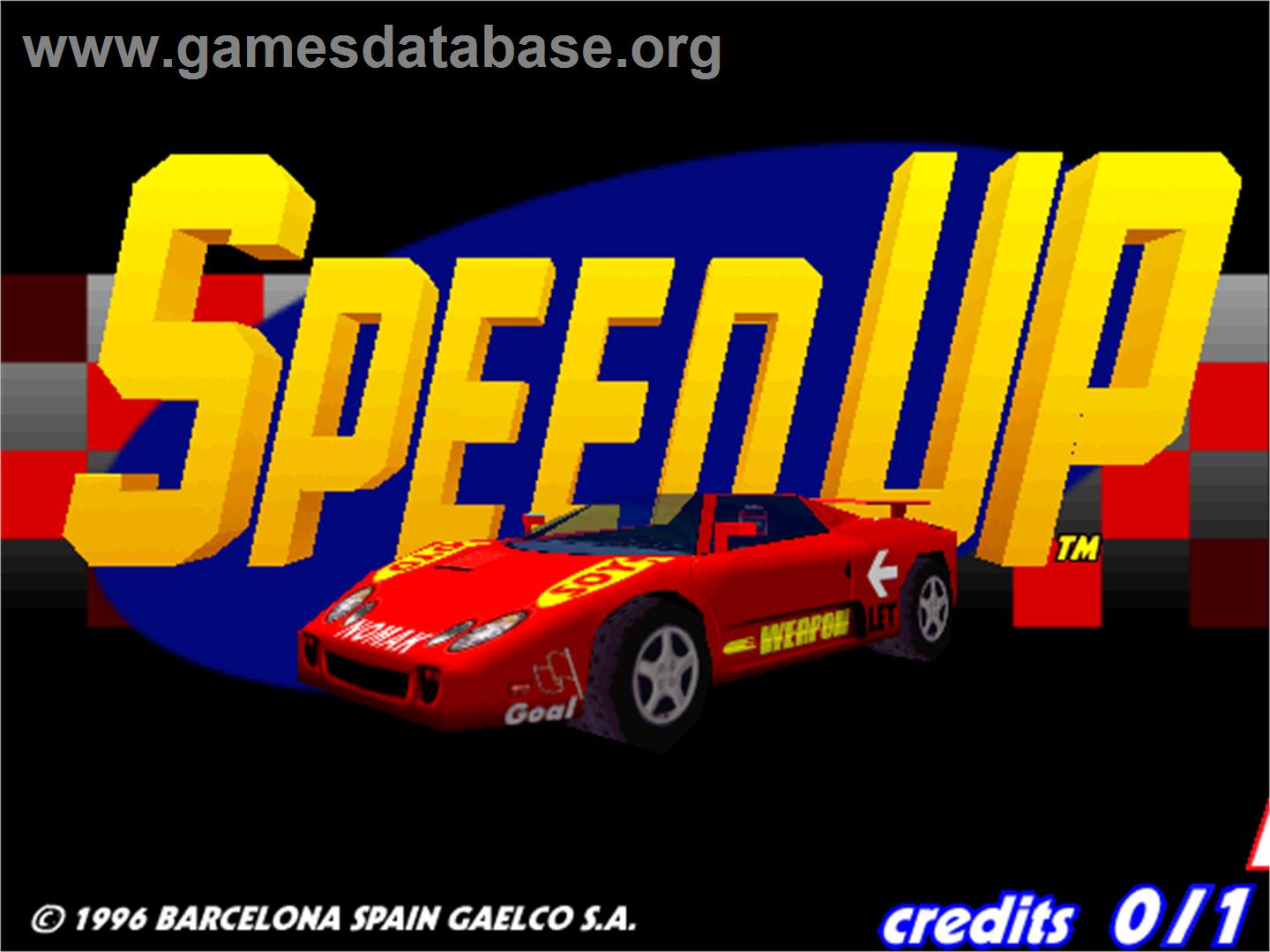 Speed Up - Arcade - Artwork - Title Screen