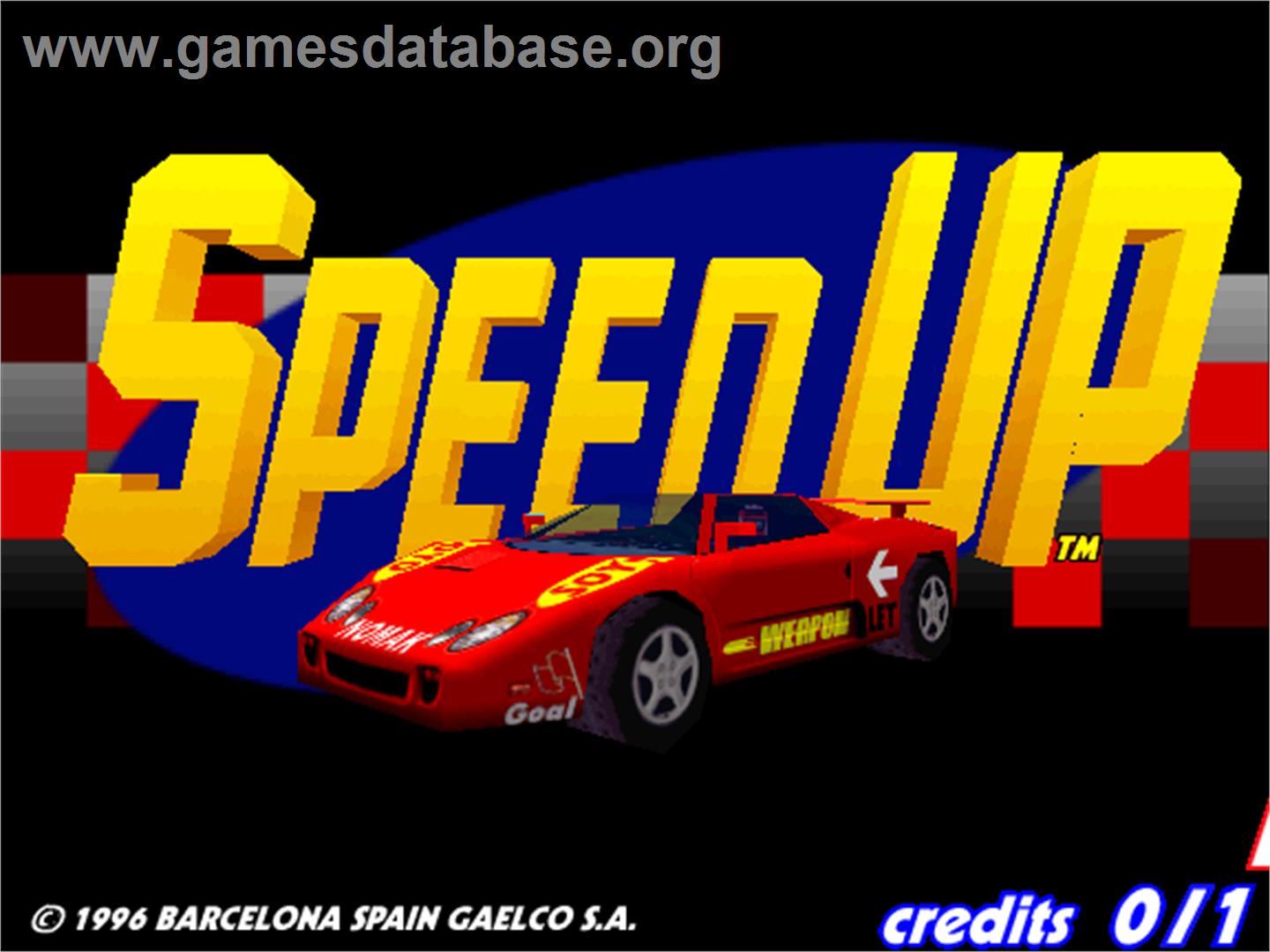 Speed Up - Arcade - Artwork - Title Screen