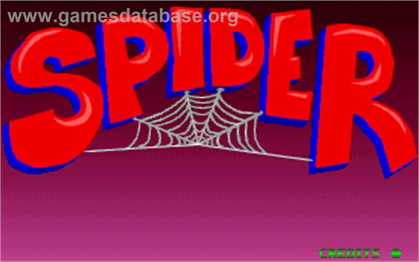 Spider - Arcade - Artwork - Title Screen