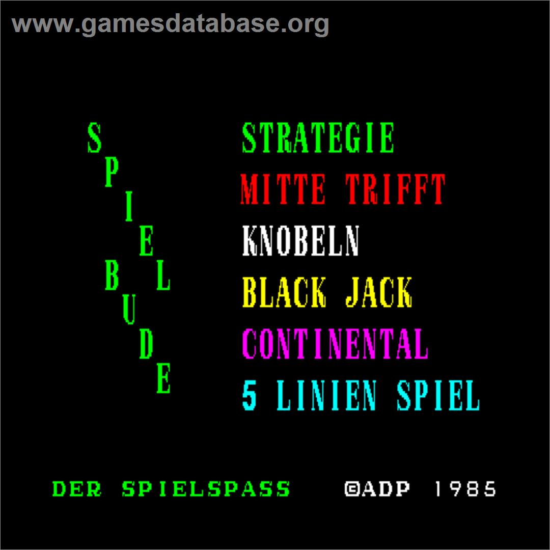 Spiel Bude - Arcade - Artwork - Title Screen