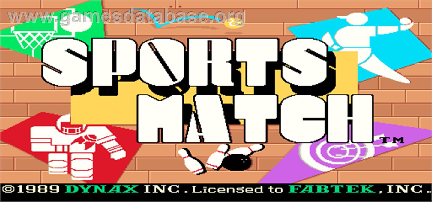 Sports Match - Arcade - Artwork - Title Screen