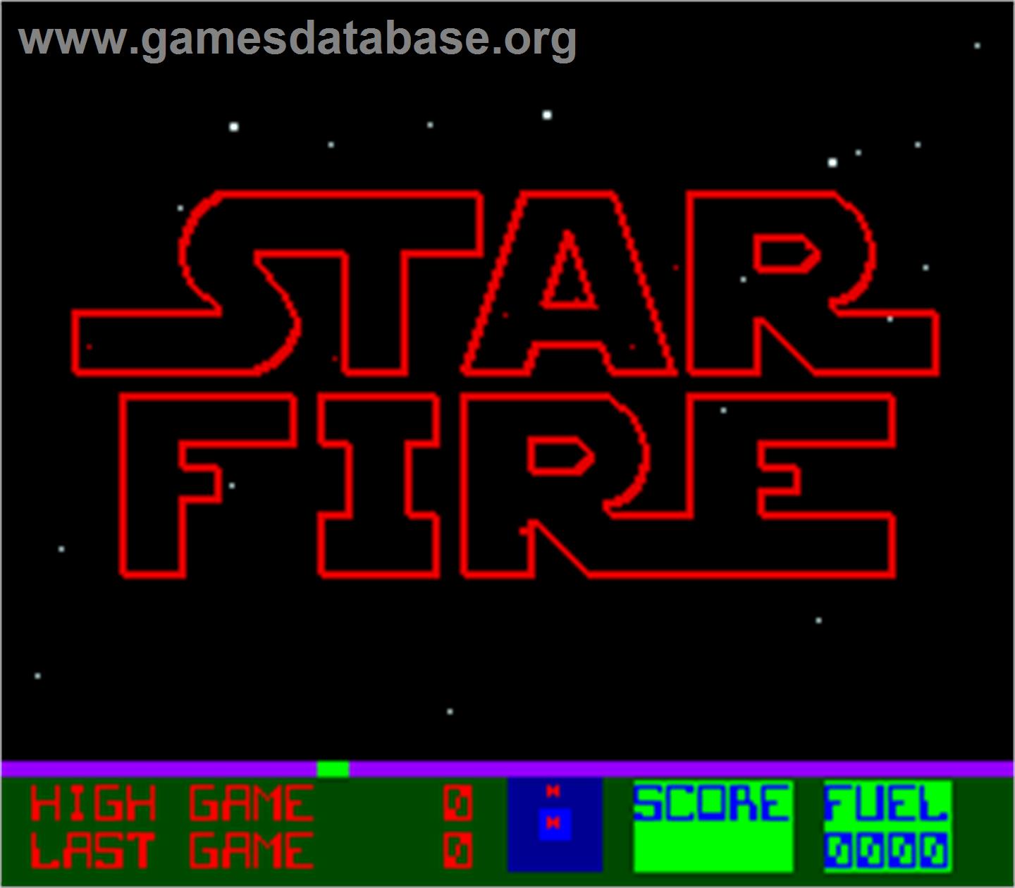 Star Fire - Arcade - Artwork - Title Screen