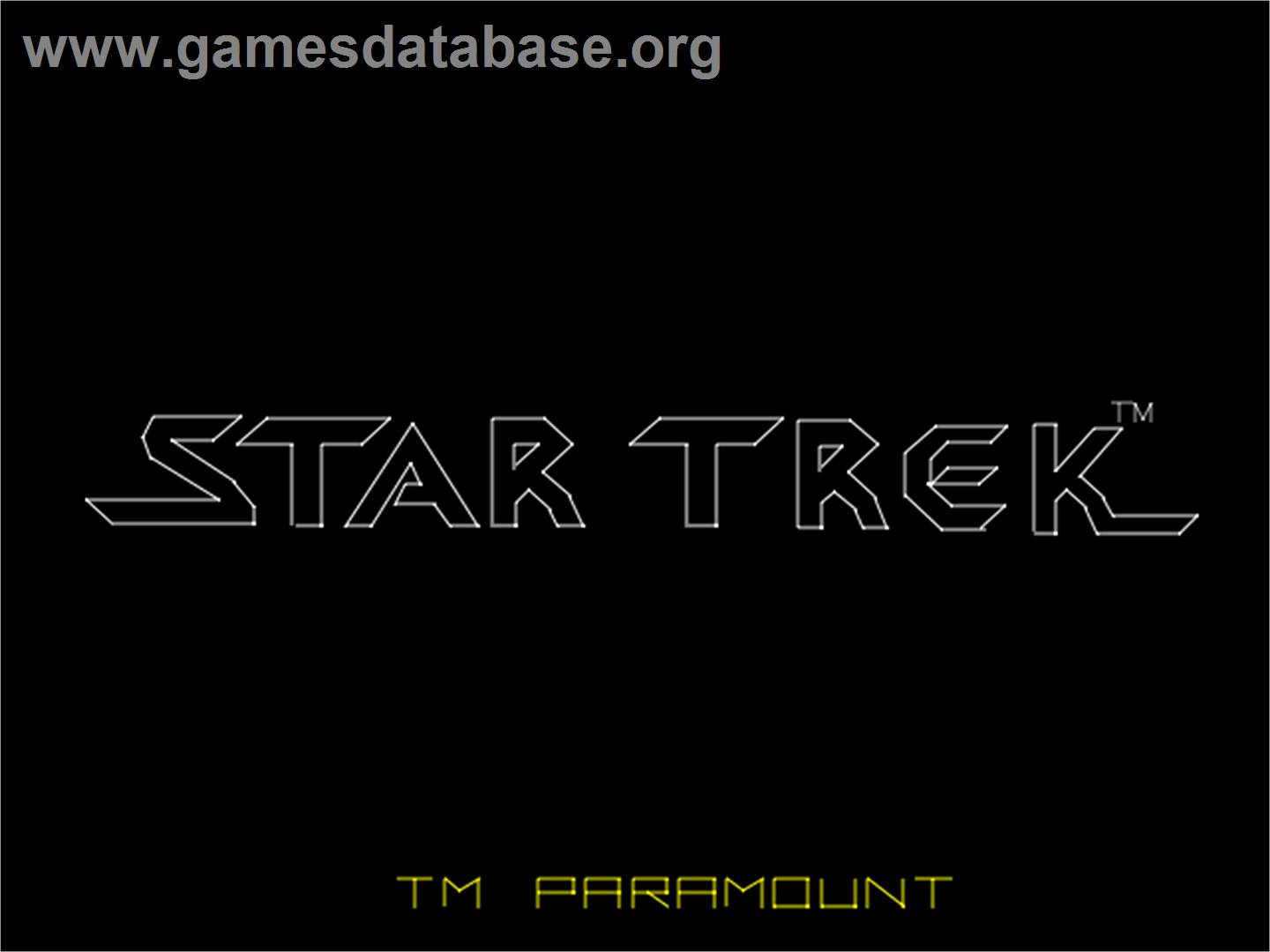Star Trek - Arcade - Artwork - Title Screen