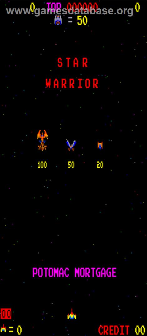 Star Warrior - Arcade - Artwork - Title Screen