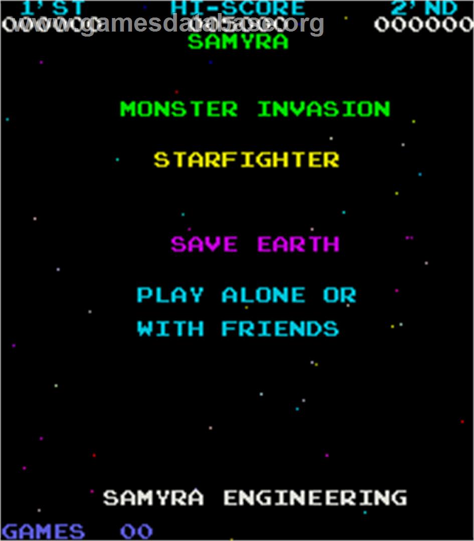 Starfighter - Arcade - Artwork - Title Screen