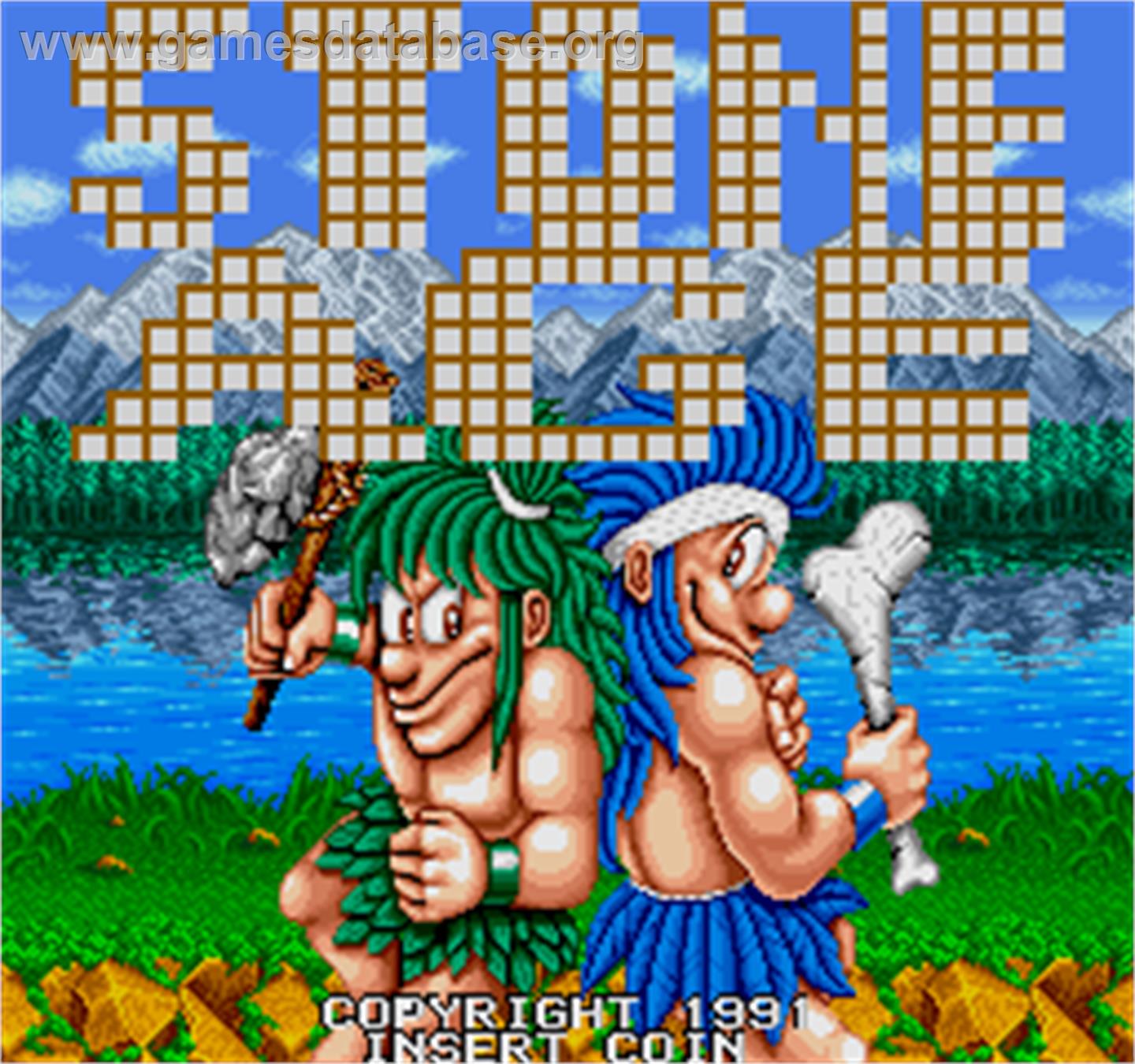 Stoneage - Arcade - Artwork - Title Screen