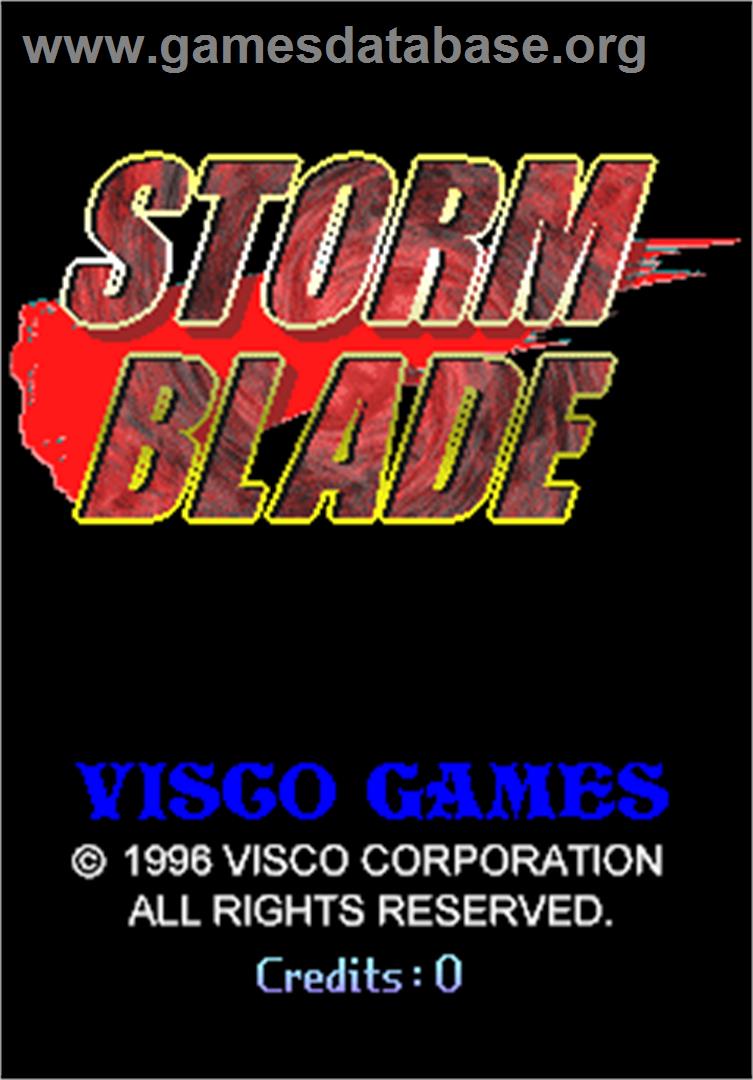Storm Blade - Arcade - Artwork - Title Screen