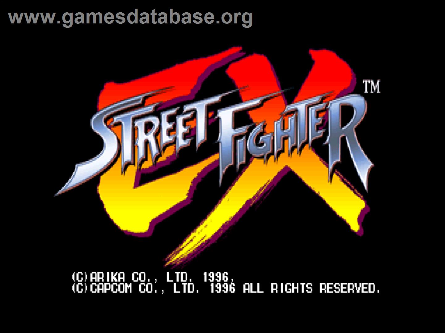 Street Fighter EX - Arcade - Artwork - Title Screen