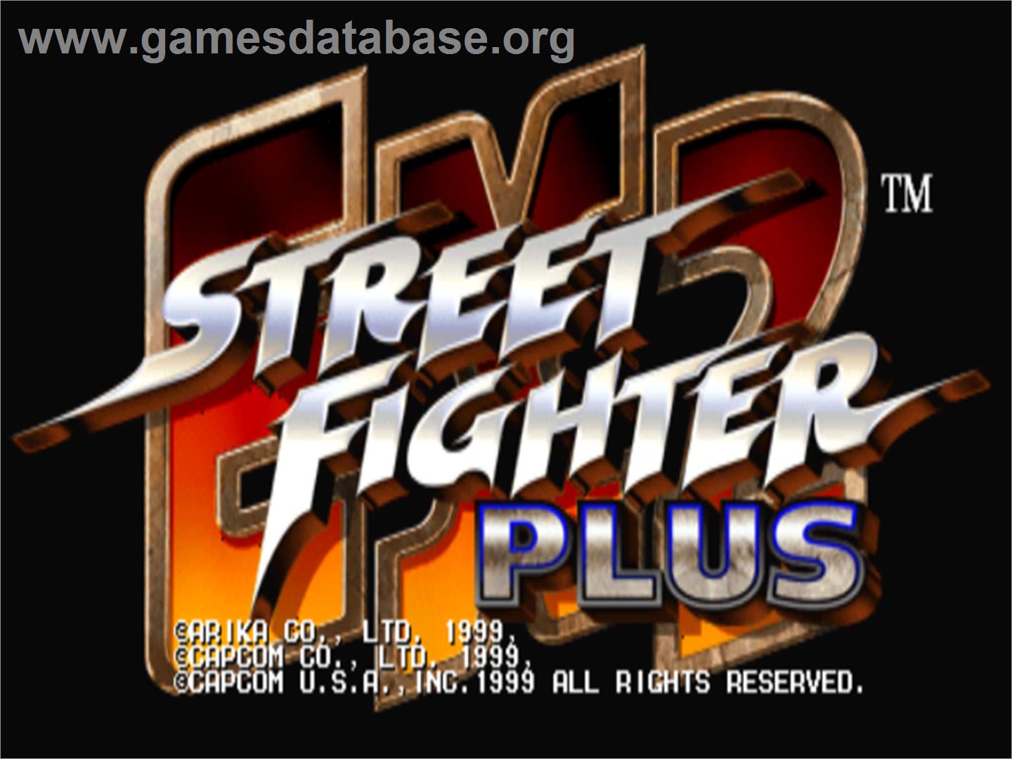 Street Fighter EX 2 Plus - Arcade - Artwork - Title Screen