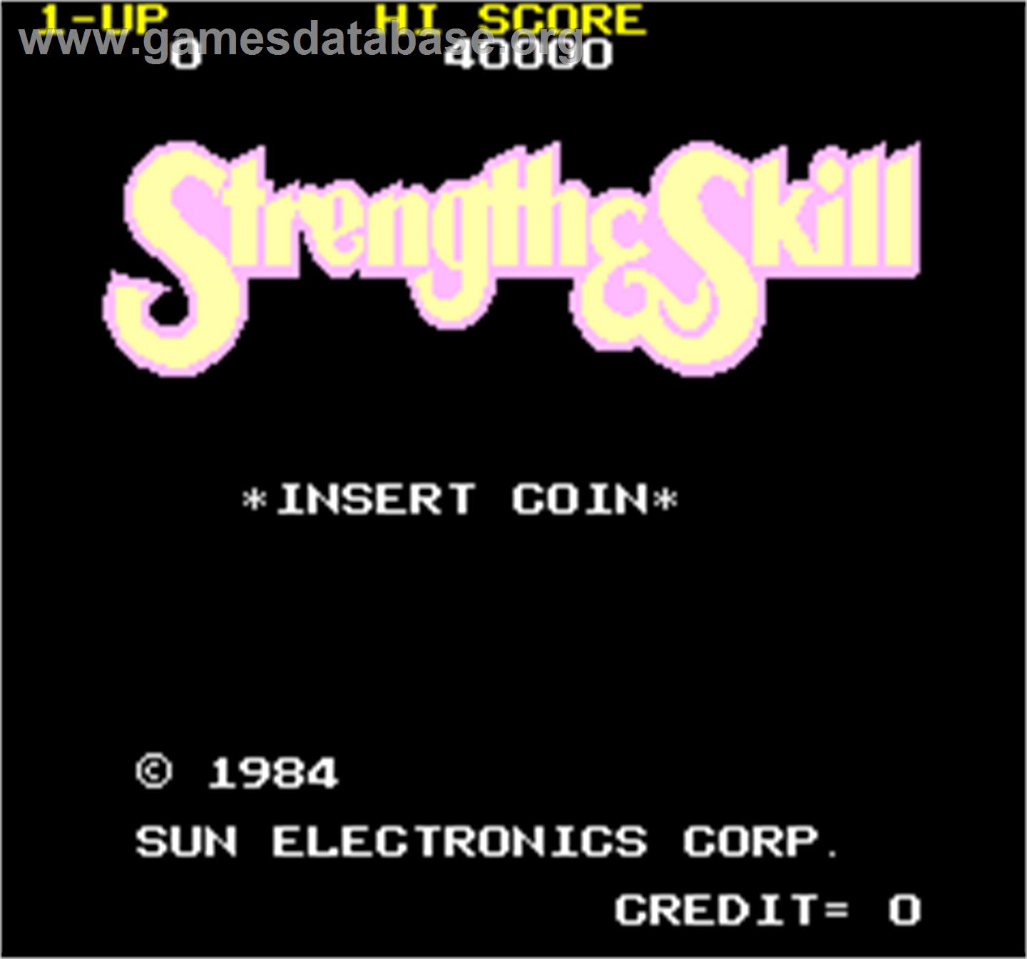 Strength & Skill - Arcade - Artwork - Title Screen