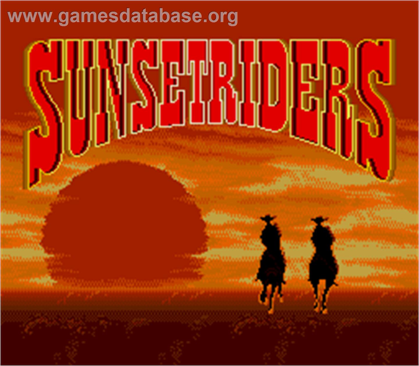 Sunset Riders - Arcade - Artwork - Title Screen