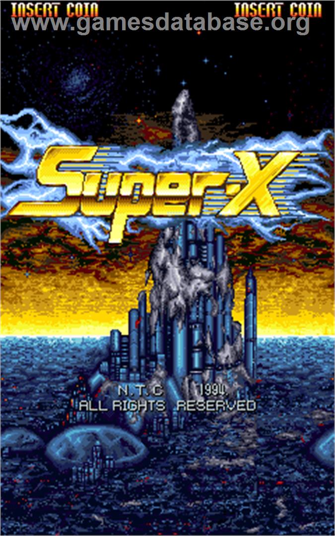 Super-X - Arcade - Artwork - Title Screen
