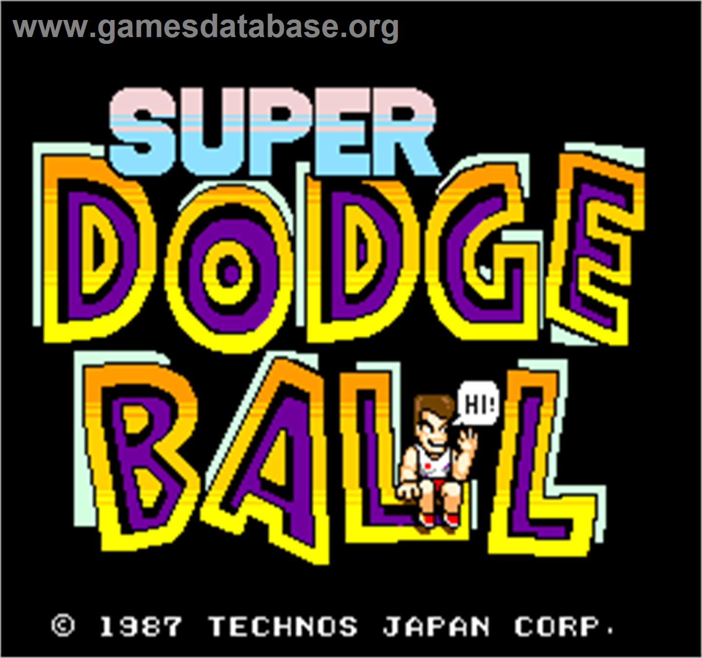 Super Dodge Ball - Arcade - Artwork - Title Screen