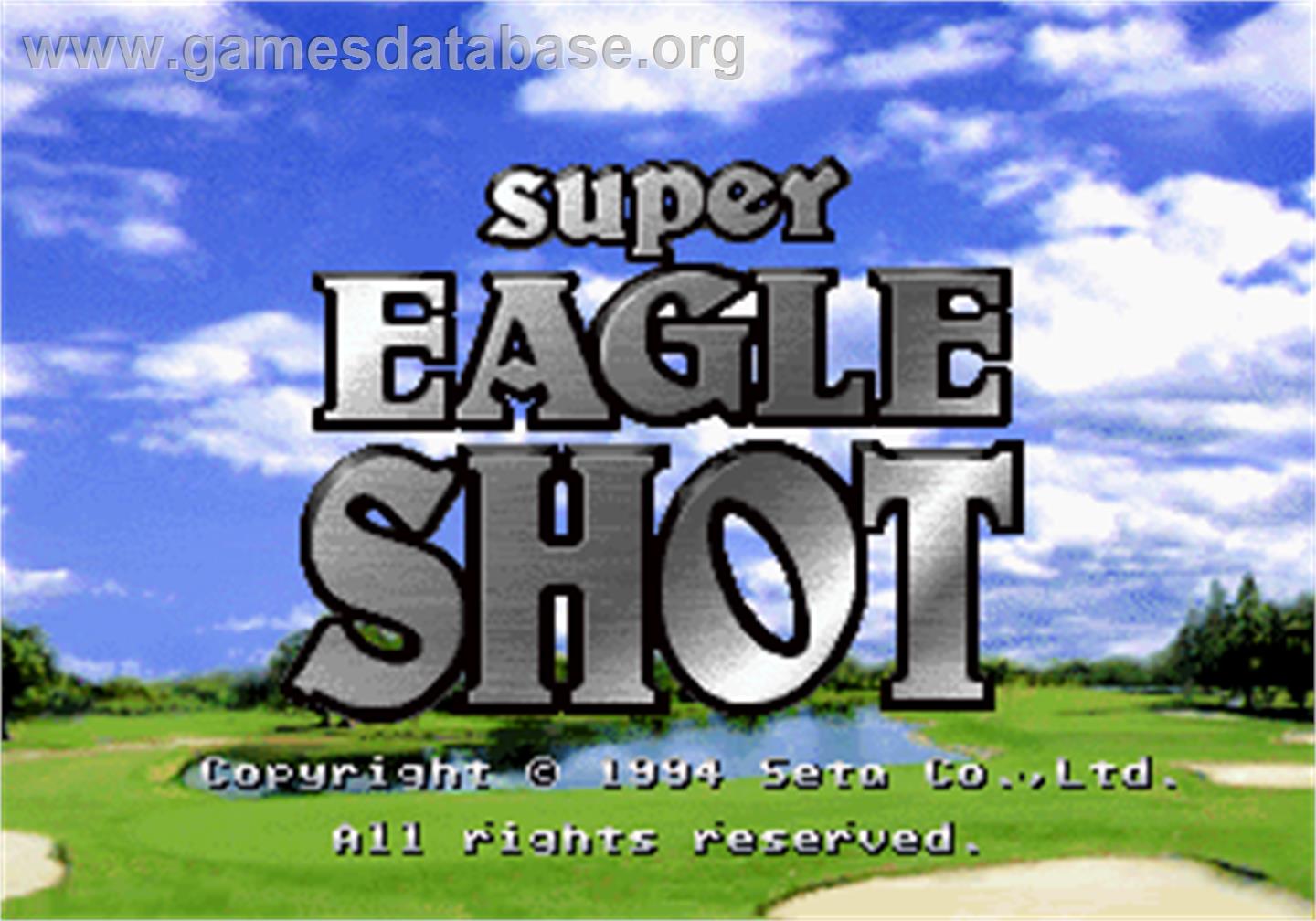 Super Eagle Shot - Arcade - Artwork - Title Screen