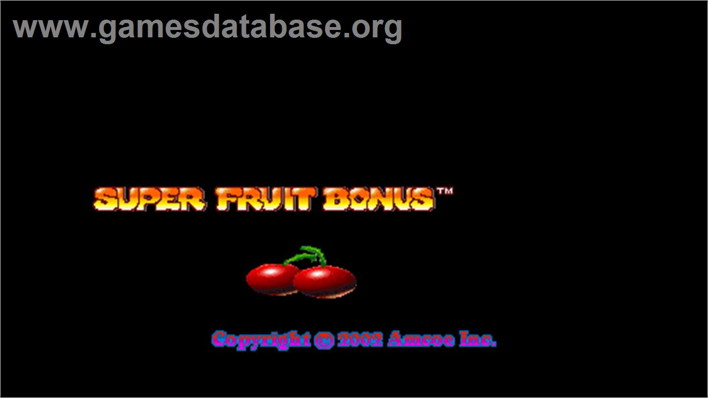 Super Fruit Bonus - Arcade - Artwork - Title Screen
