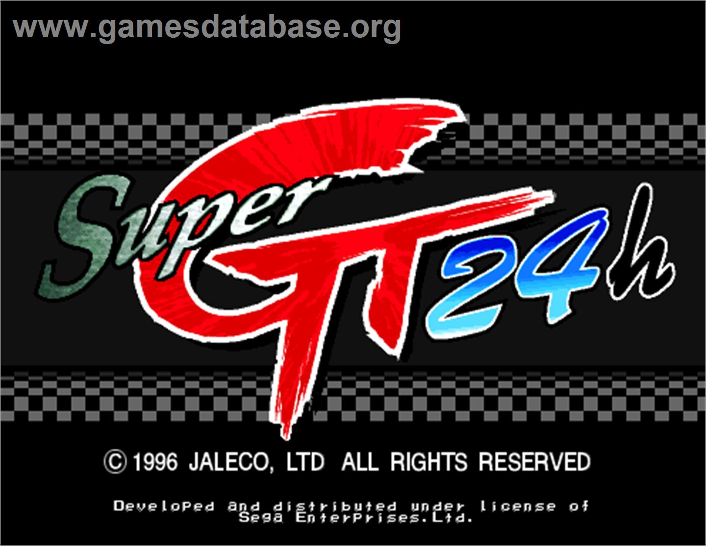 Super GT 24h - Arcade - Artwork - Title Screen