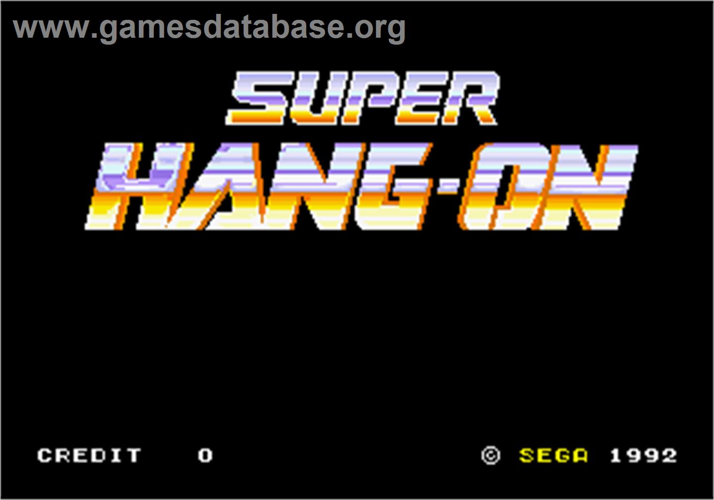 Super Hang-On - Arcade - Artwork - Title Screen