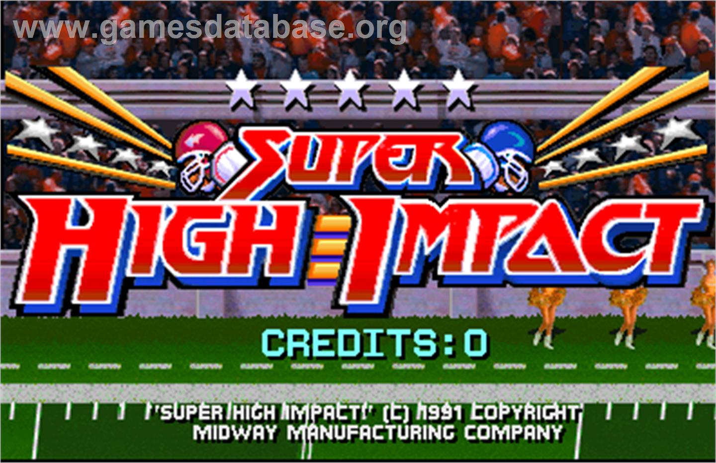 Super High Impact - Arcade - Artwork - Title Screen