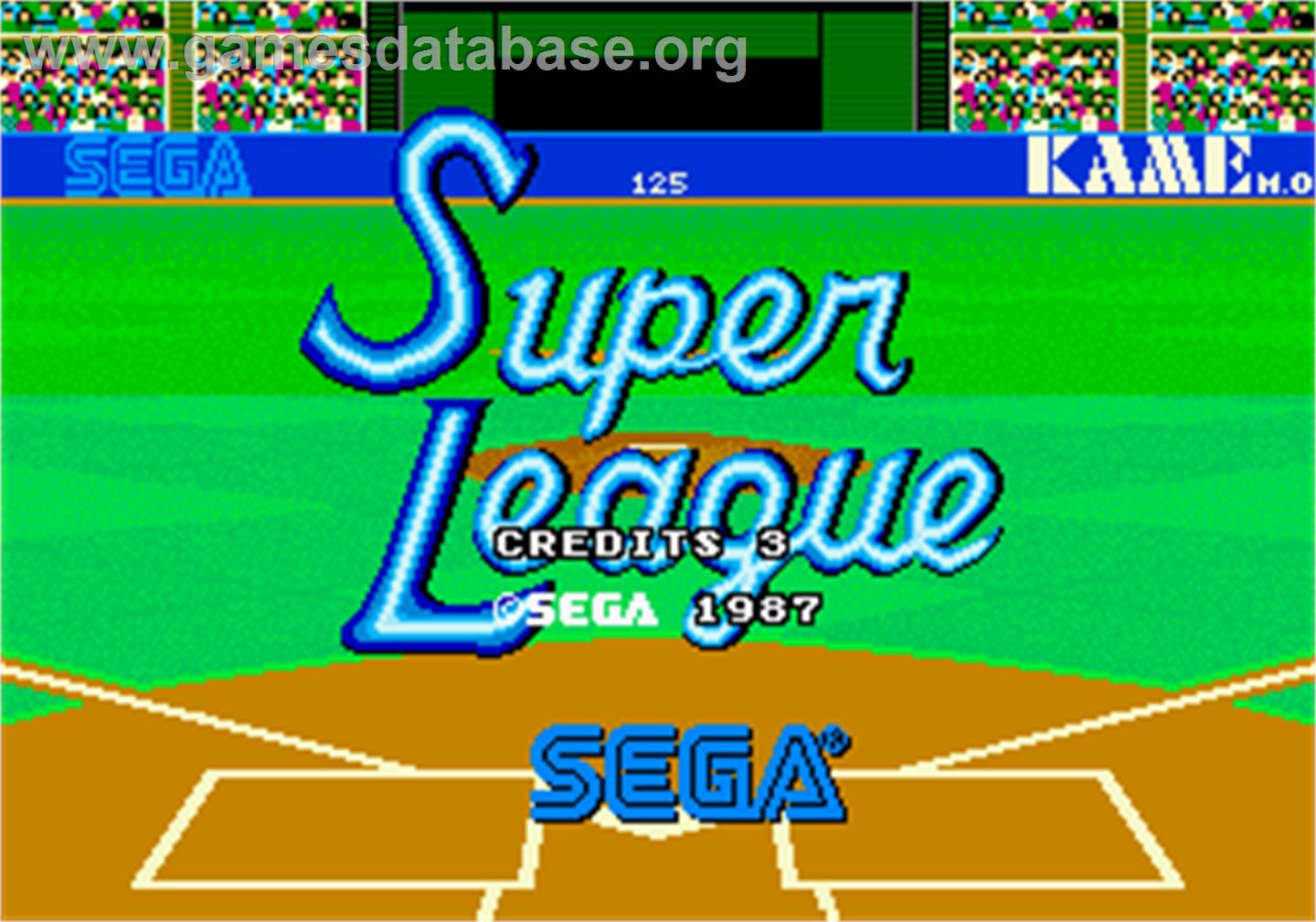 Super League - Arcade - Artwork - Title Screen