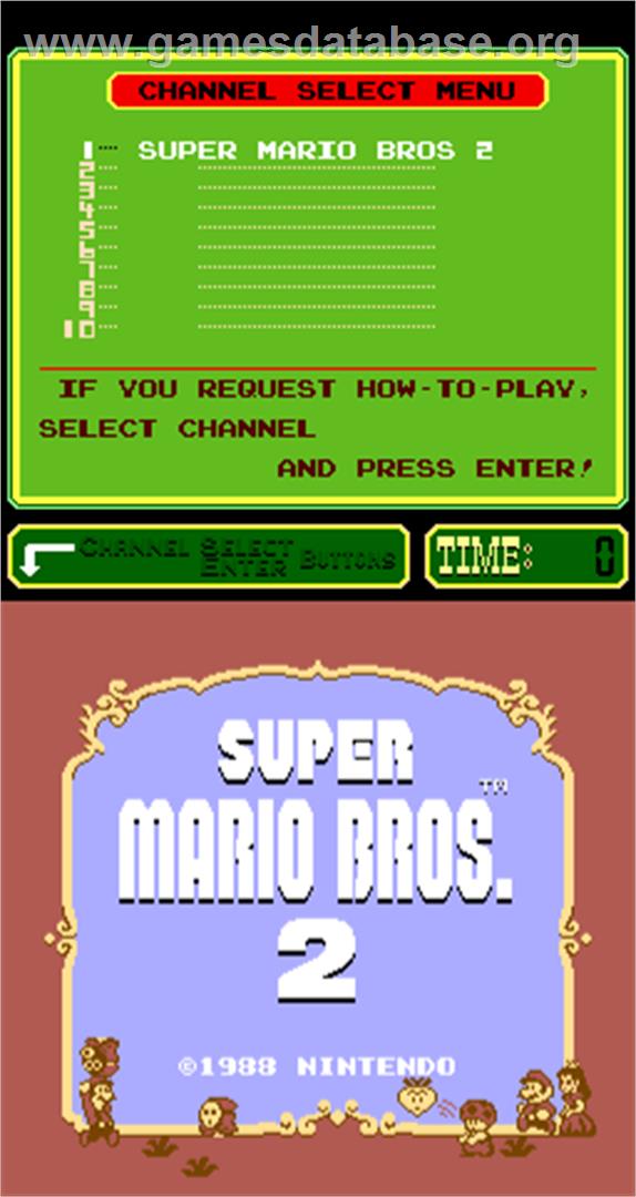 Super Mario Bros. 2 - Arcade - Artwork - Title Screen
