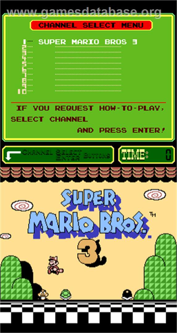 Super Mario Bros. 3 - Arcade - Artwork - Title Screen