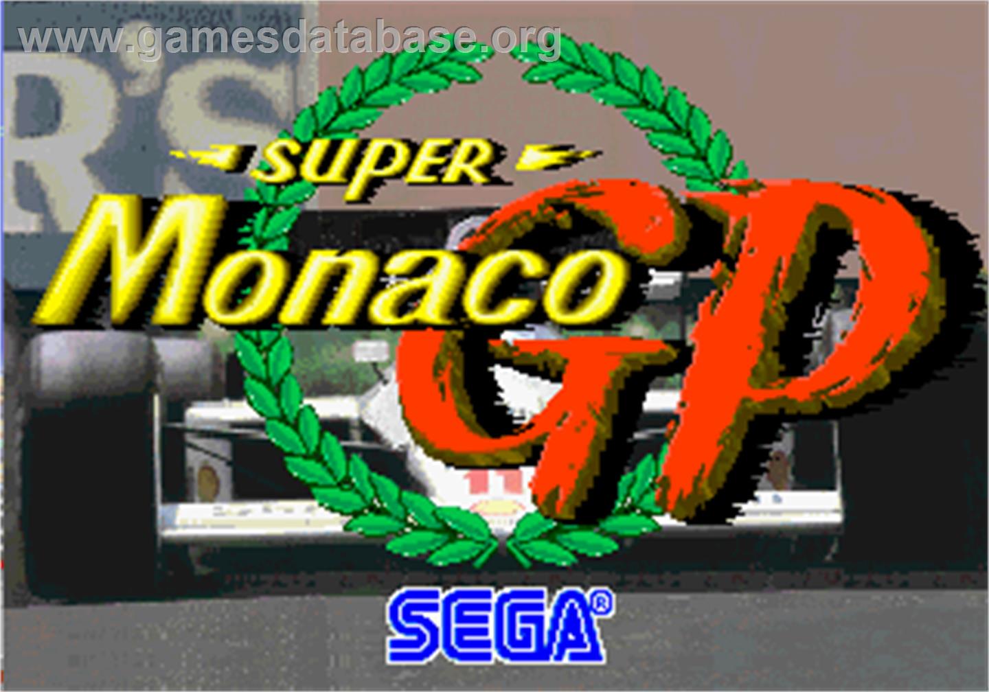 Super Monaco GP - Arcade - Artwork - Title Screen