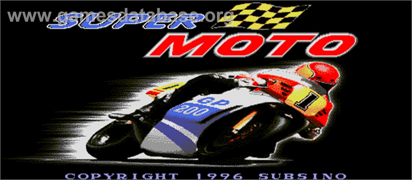 Super Moto - Arcade - Artwork - Title Screen