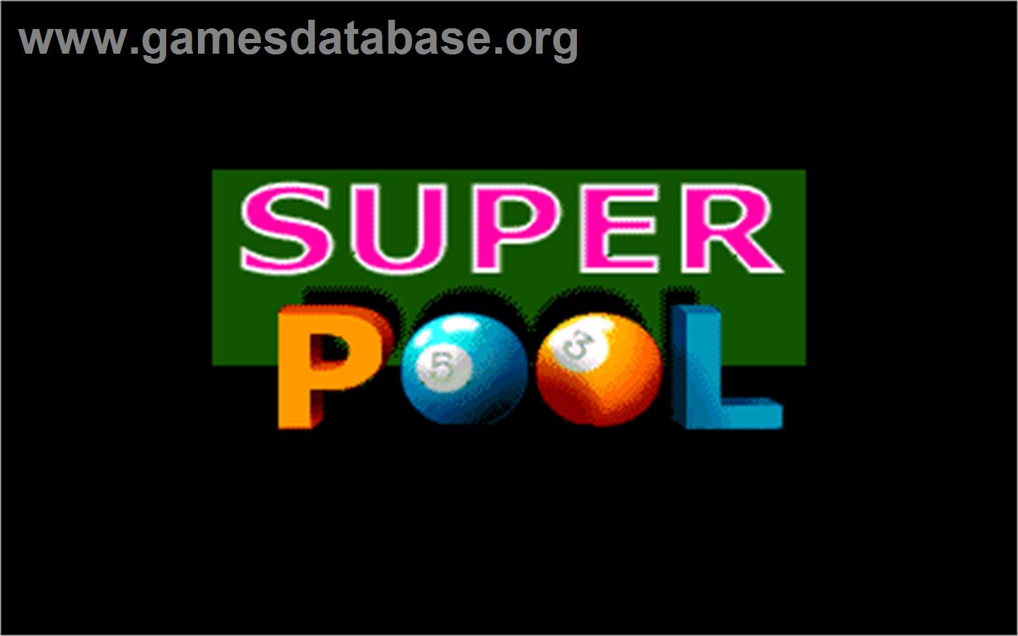 Super Pool - Arcade - Artwork - Title Screen