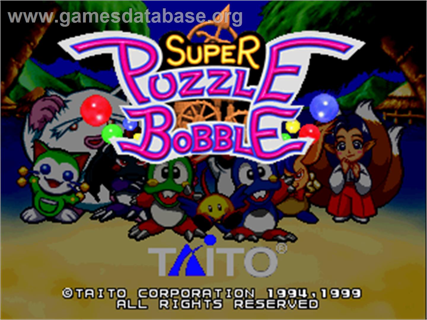 Super Puzzle Bobble - Arcade - Artwork - Title Screen