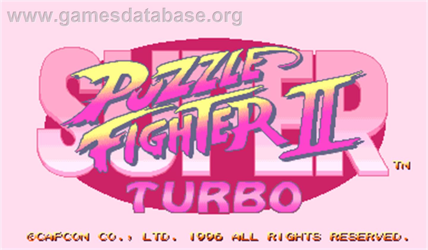 Super Puzzle Fighter II Turbo - Arcade - Artwork - Title Screen