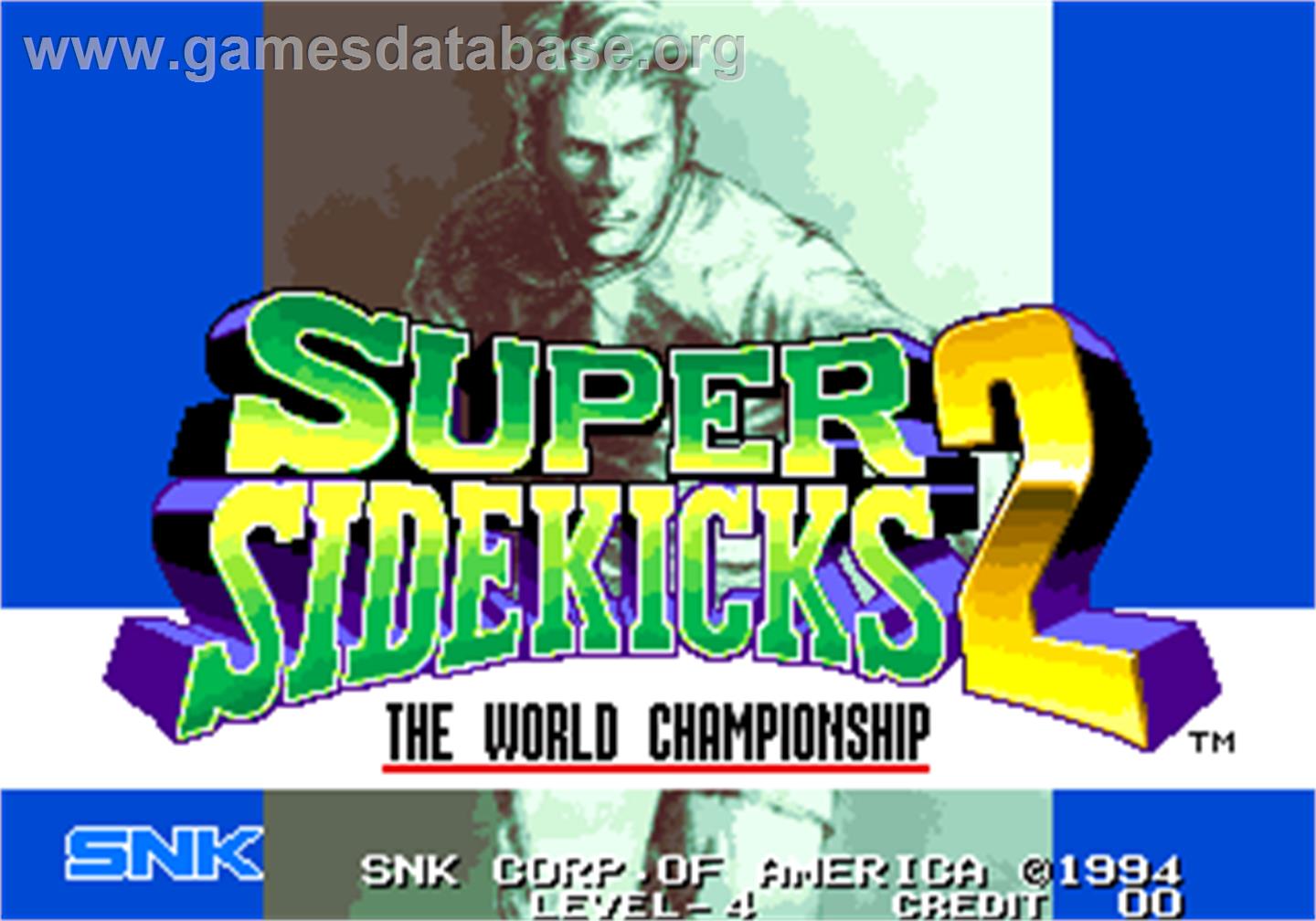 Super Sidekicks 2 - The World Championship / Tokuten Ou 2 - real fight football - Arcade - Artwork - Title Screen