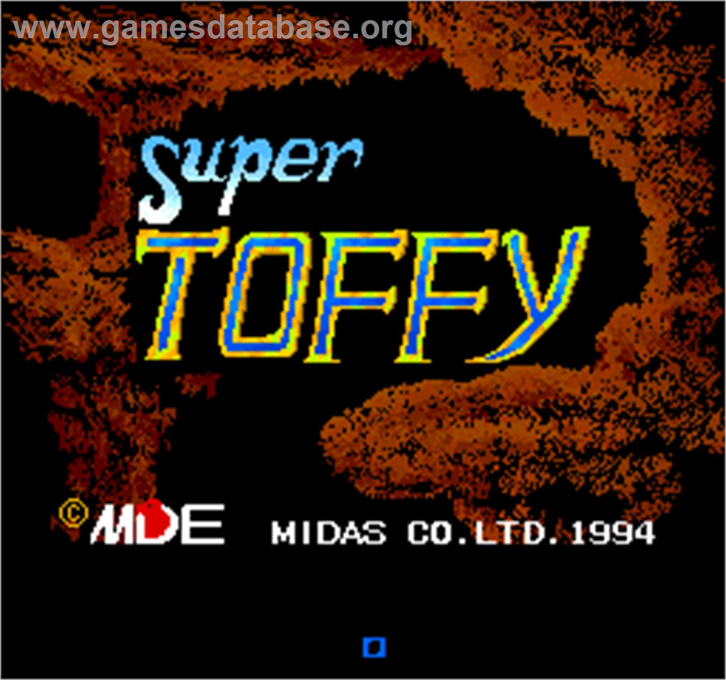 Super Toffy - Arcade - Artwork - Title Screen
