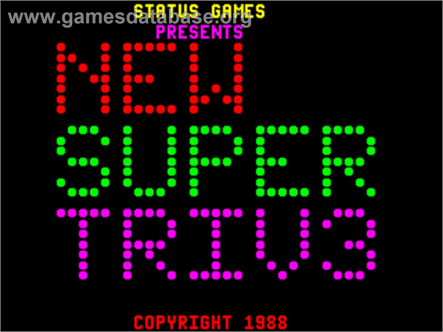 Super Triv III - Arcade - Artwork - Title Screen