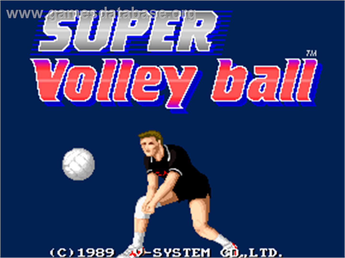 Super Volleyball - Arcade - Artwork - Title Screen