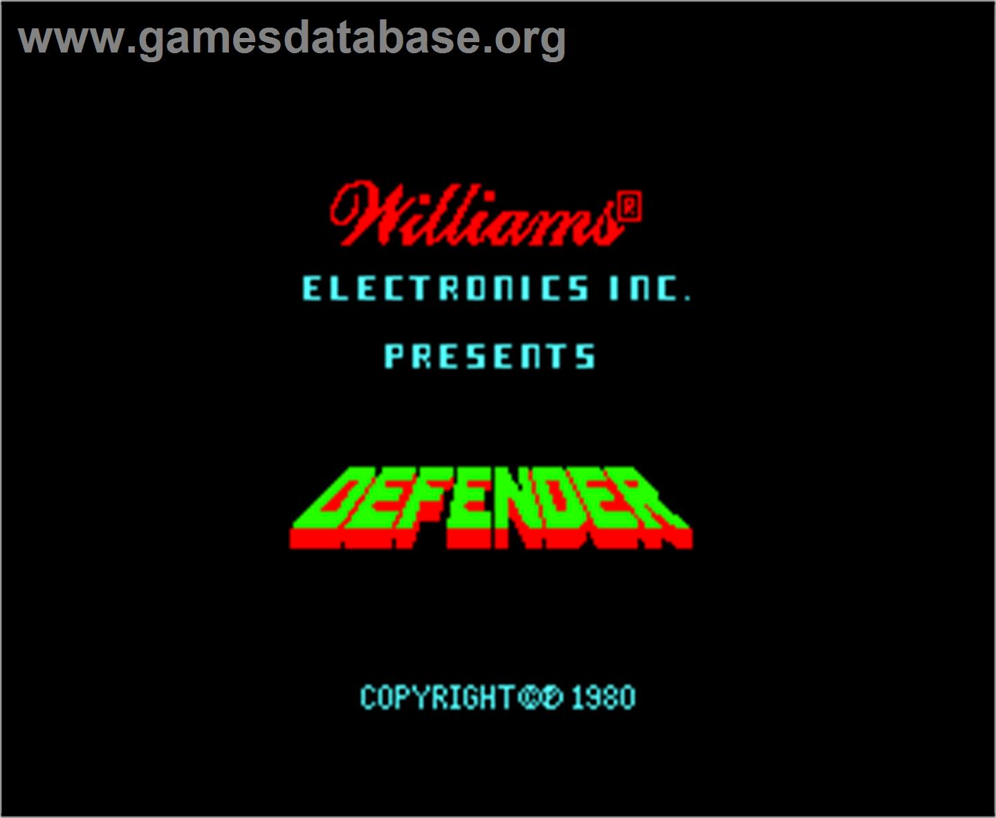 T.T Defender - Arcade - Artwork - Title Screen