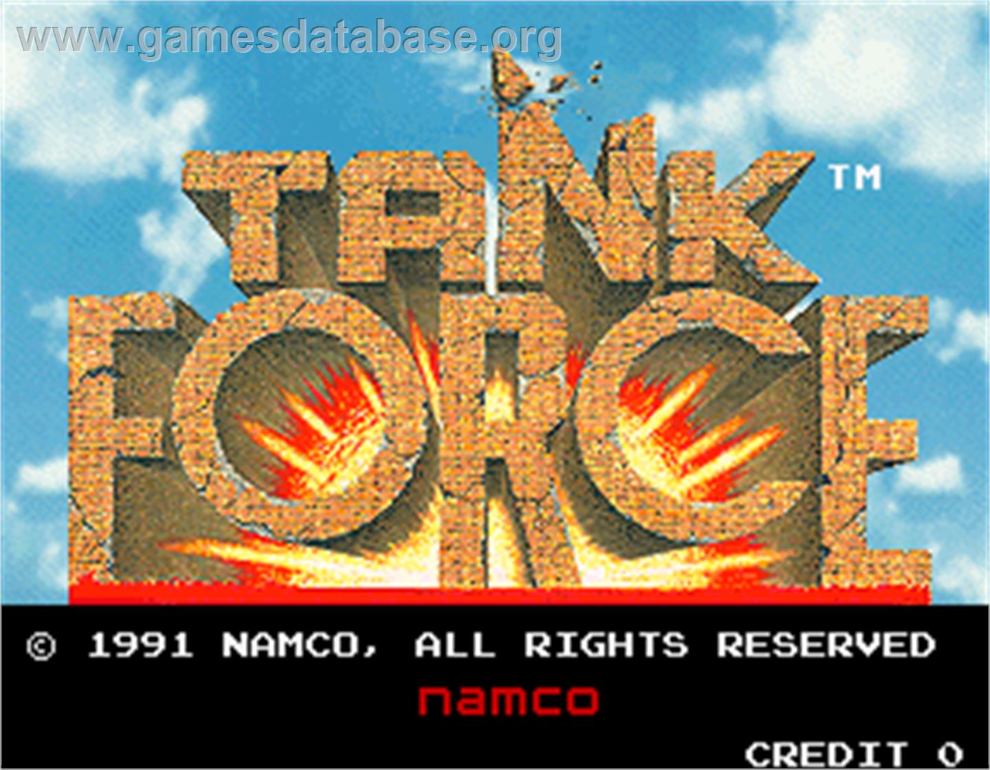 Tank Force - Arcade - Artwork - Title Screen