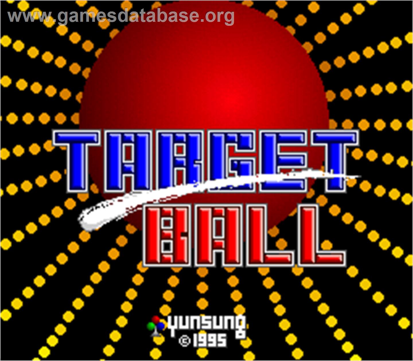 Target Ball - Arcade - Artwork - Title Screen