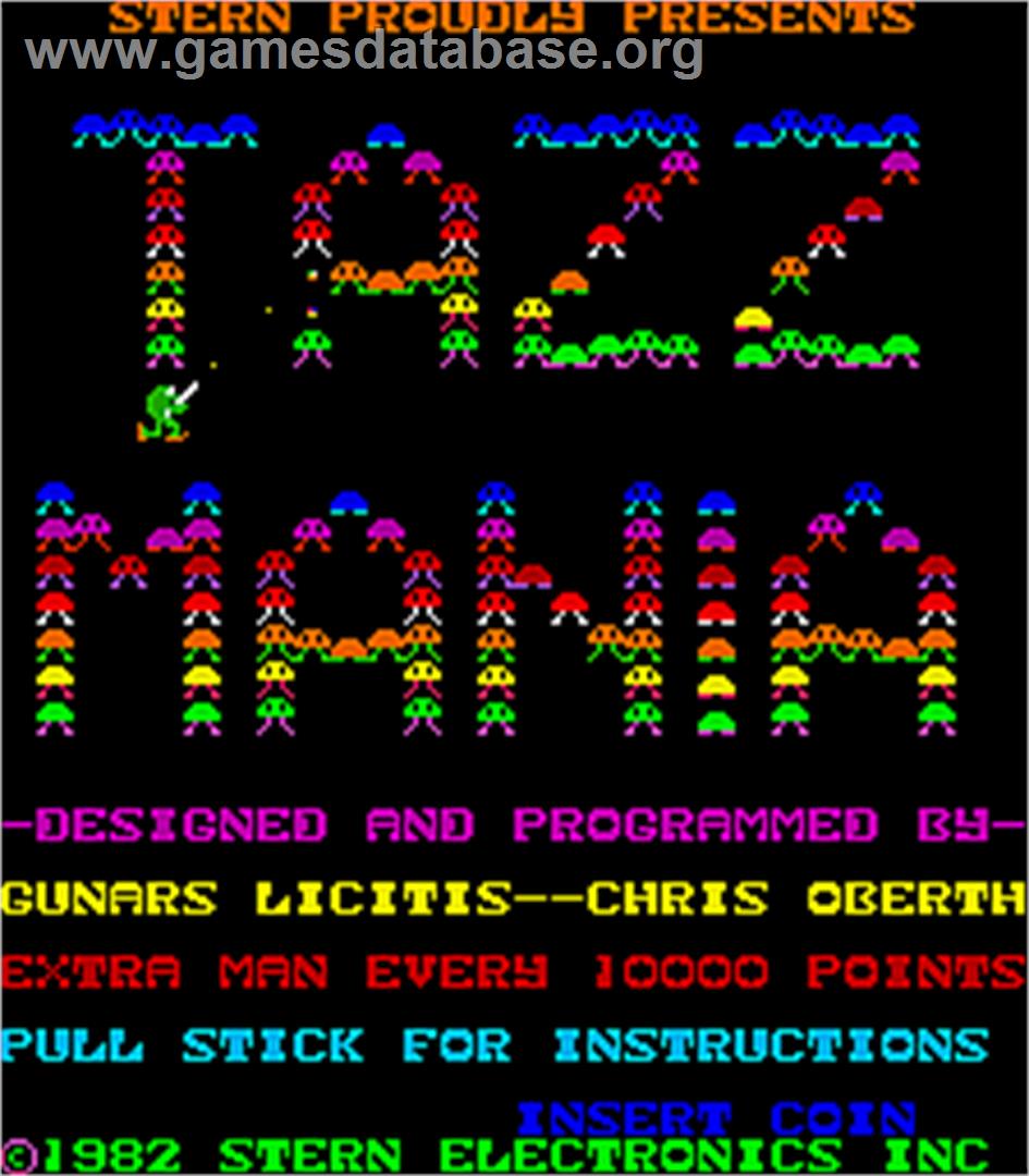 Tazz-Mania - Arcade - Artwork - Title Screen