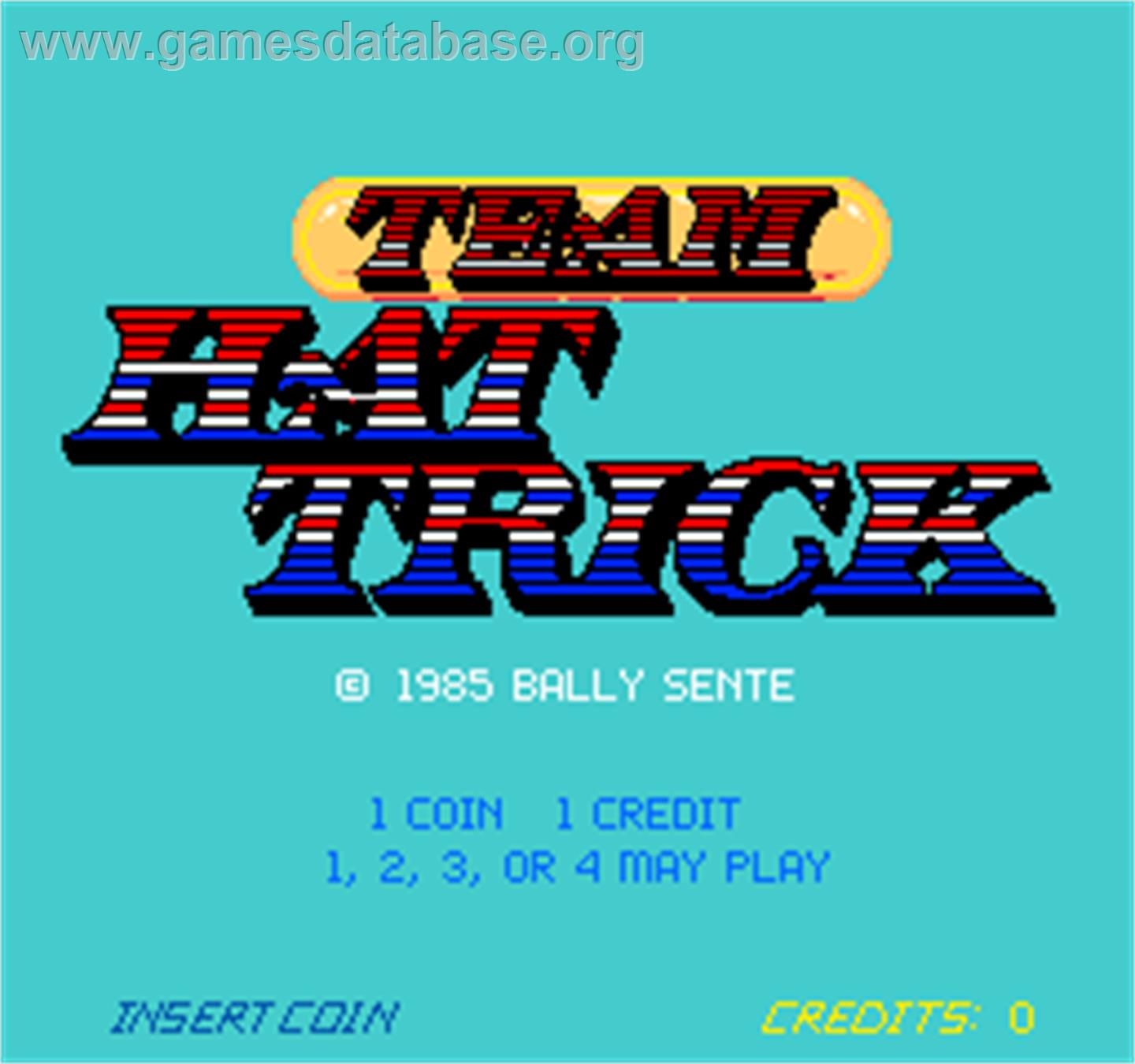 Team Hat Trick - Arcade - Artwork - Title Screen