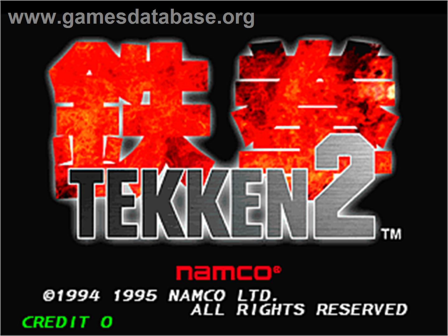 Tekken 2 - Arcade - Artwork - Title Screen